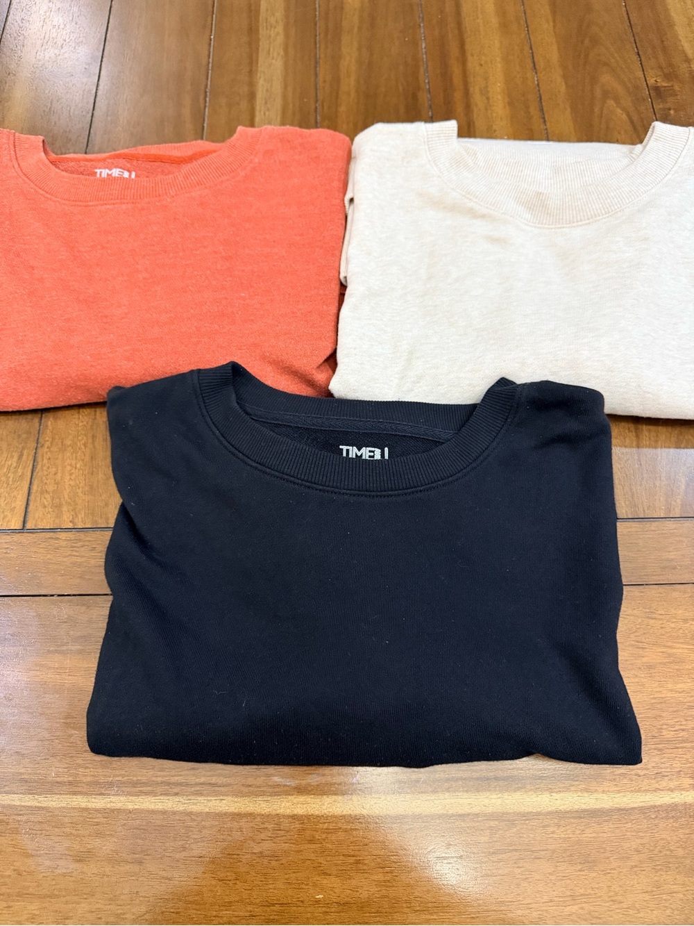 Time and Tru Womens Crewneck Sweatshirt Lot 3 Pack XL 16-18